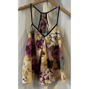 Costa Blanca Floral Hip Tank Top Size Small